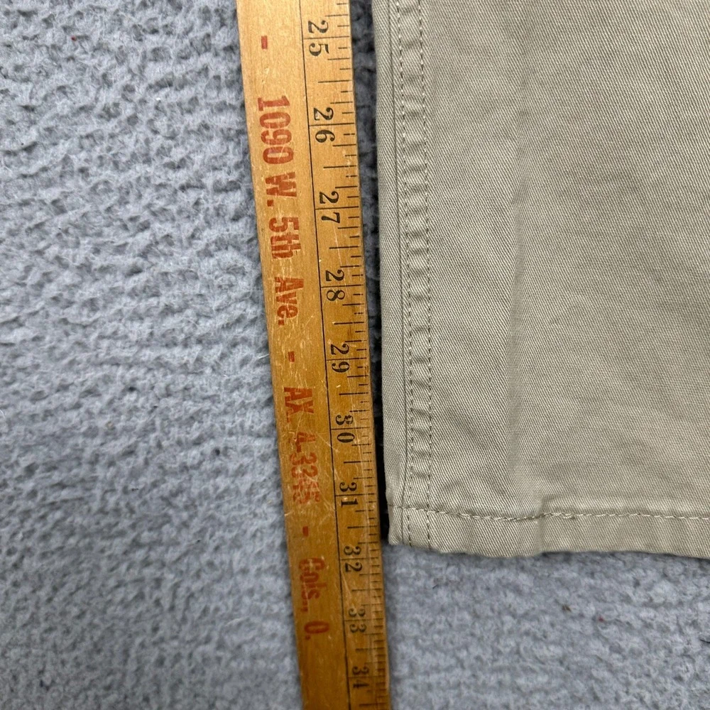 Levis 514 Jeans Mens 34X32 Straight Fit Khaki Tan Stretch Red Tab Casual Denim